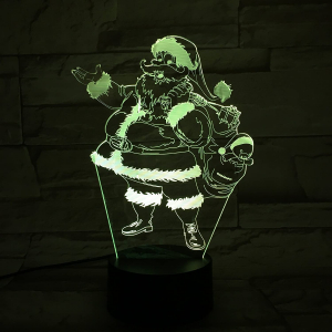 Лампа 3D Санта Клаус (GL-47)