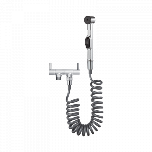 Гигиенический душ Xiaomi Submarine Toilet Mate Spray Gun Set Silver с угловым клапаном - фото 1