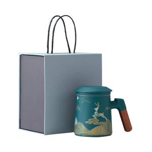 Фарфоровая чашка для чая с керамическим фильтром Xiaomi Zesee Selected Ceramic Tea Cup Daisy Green Applications фарфоровая кружка xiaomi zesee tea cup matte style gift box 300 ml
