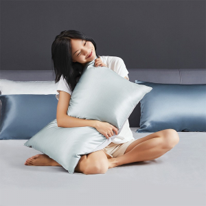 Шелковая наволочка Xiaomi 8H Silk Pillowcase Tannin Blue ZS (48x74cm) - фото 4