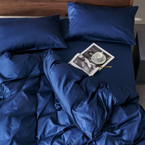Антибактериальное постельное белье из хлопка Xiaomi 8H Super Soft 60 Count Long Staple Cotton Set JG 1.8m Starry Blue - фото 3